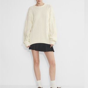 Cream Cable Knit Sweater